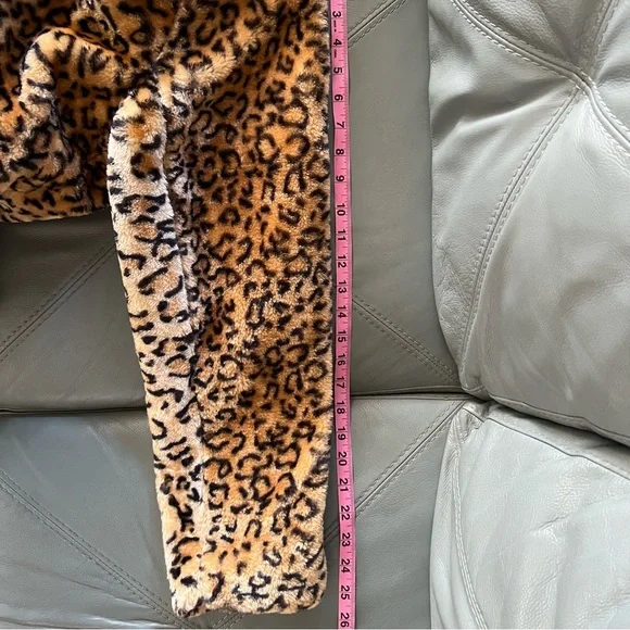 π NWT Leopard FOREVER 21 Gorgeous SOFT Fluffy FAUX FUR Baddie COAT Jacket 3X - Picture 12 of 16